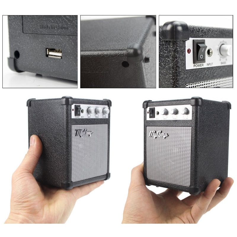 Réplica Retro de amplificador de guitarra de alta fidelidad/My Amp o altavoz portátil/Amp o Mini altavoces para guitarra Bass Stereo