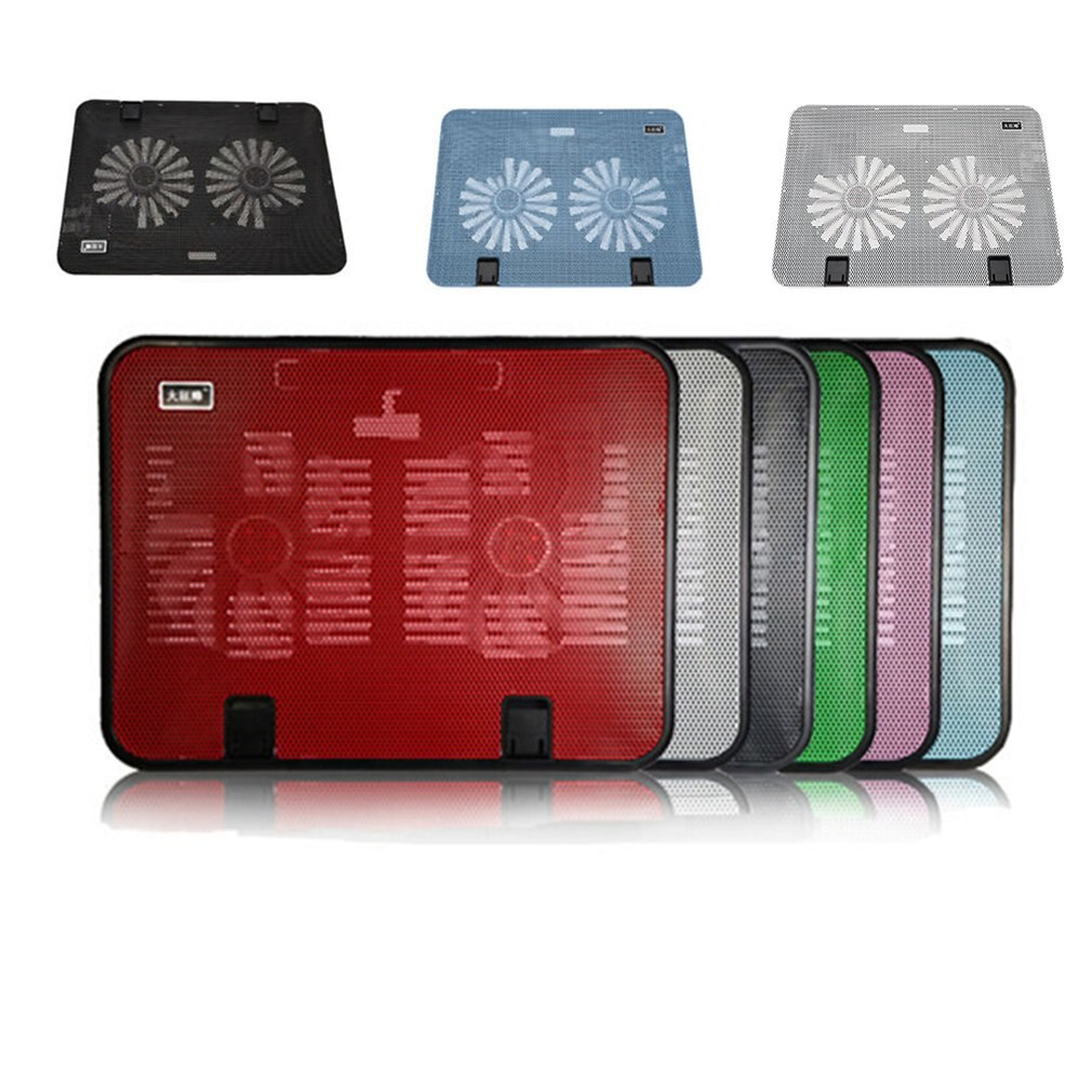 Notebook Cooler Cooling Fan Computer Notebook Bracket Cooling Base Abs Engineering Material + Metal Mesh