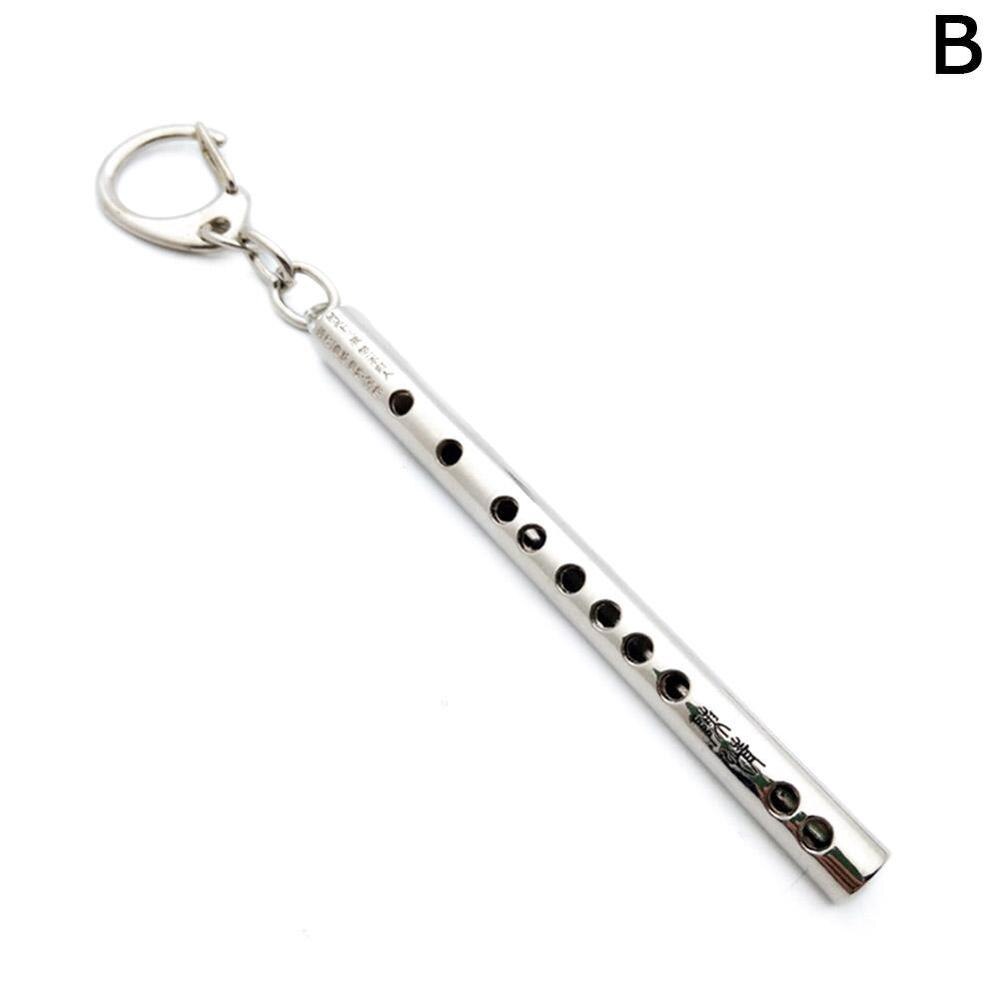 Llavero pequeño de bolsillo para instrumentos musicales, accesorio de Cosplay, cadena colgante, accesorios, llave de flauta, K3K5, 1 ud.: B