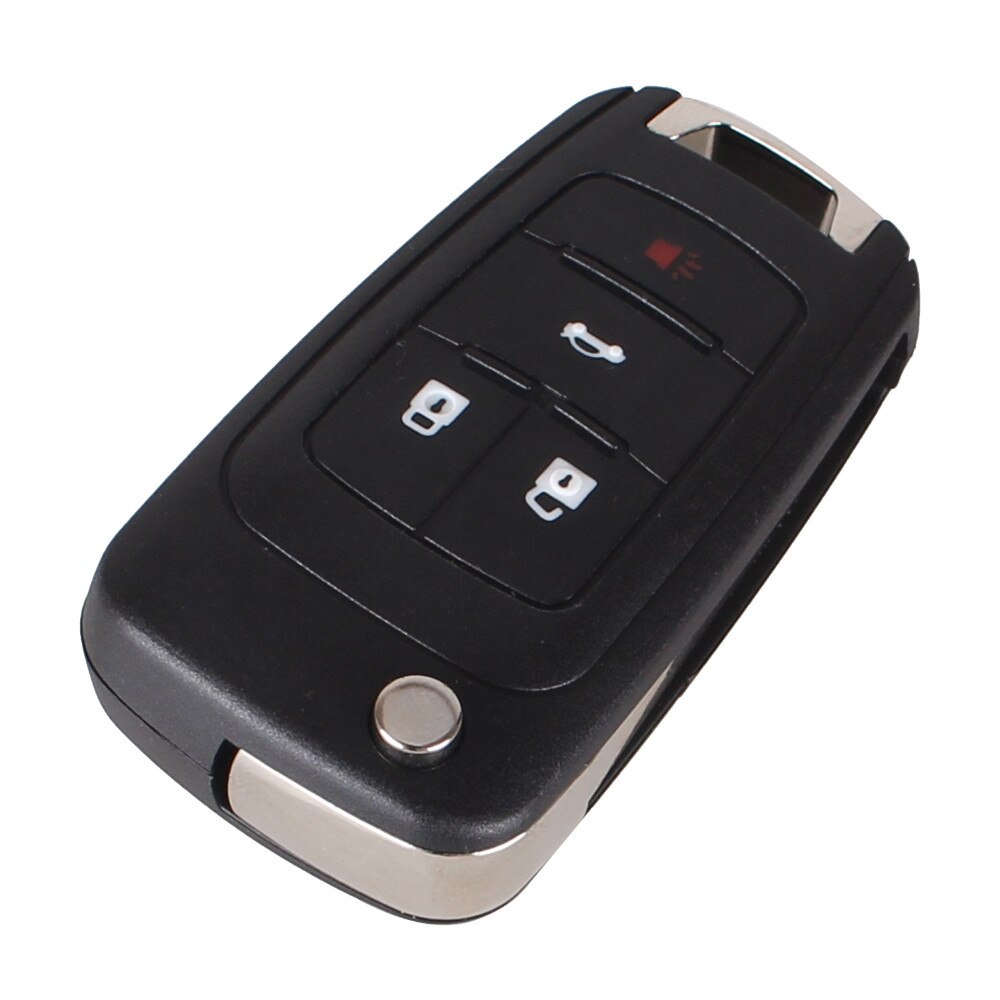 Keyyou 20x kaukolaukku fob kansi läppä taitettava avainkuori chevrolet lova purje aveo cruze auton avain 2/3/4/5 painiketta: 4 painiketta