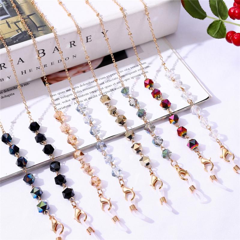 70CM Sunglasses Face Masking Chain Glasses Chain Lanyard Delicate Crystal Eyeglasses Chains Neckless Cord Rope Jewelry