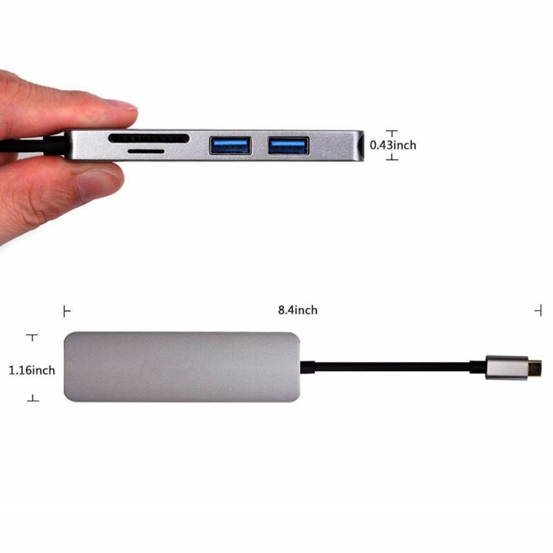Type c laptop docking station usb 3.0 hdmi 4k usb hub til laptoppro hp dell overflade lenovo samsung