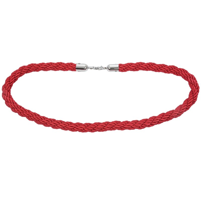 Corde de barrière à Queue torsadée de 1.5m de long, de rouge pour les supports de poteaux