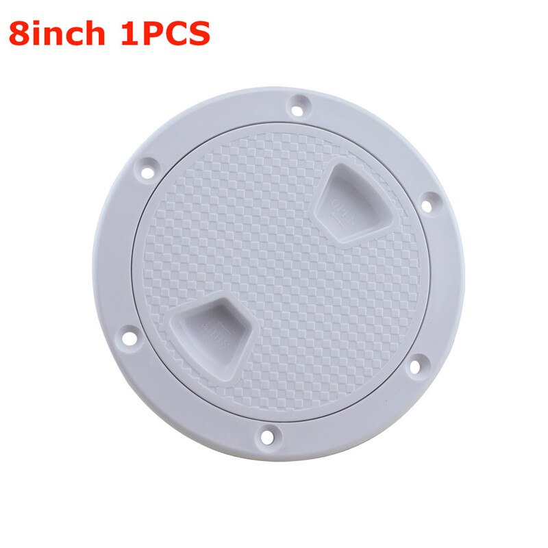 4" 6" 8" ABS Plastic Round Hatch Cover Deck Plate Non Slip Deck Inspection Plate for Marine RV yacht Boat Accessories White: 8inch 1PCS