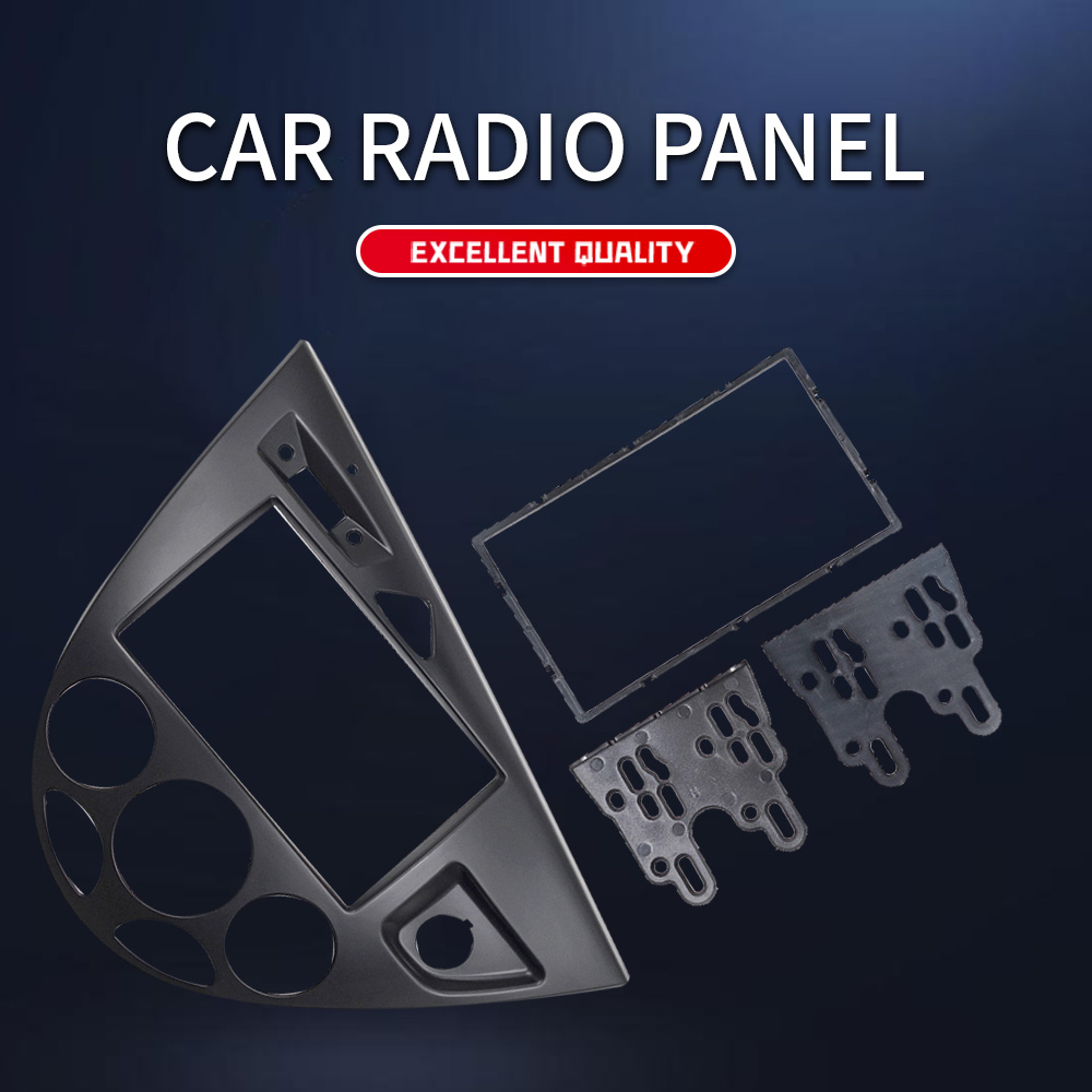 Kit de réaménagement du côté conduite gauche de la voiture, panneau de cadre DVD, Radio Fascia Double Din pour Ford Fiesta 1995-2001 Focus 1998-2004
