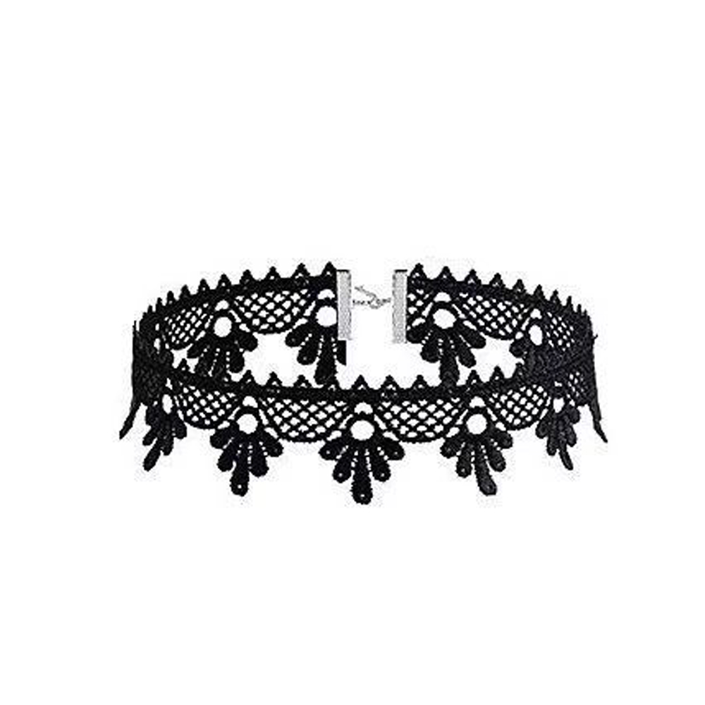 Dame chokers blad dusk kvinner hals smykker tilbehør jente blonder gotisk vintage sexy fløyel rose perler blomsterhalskjede