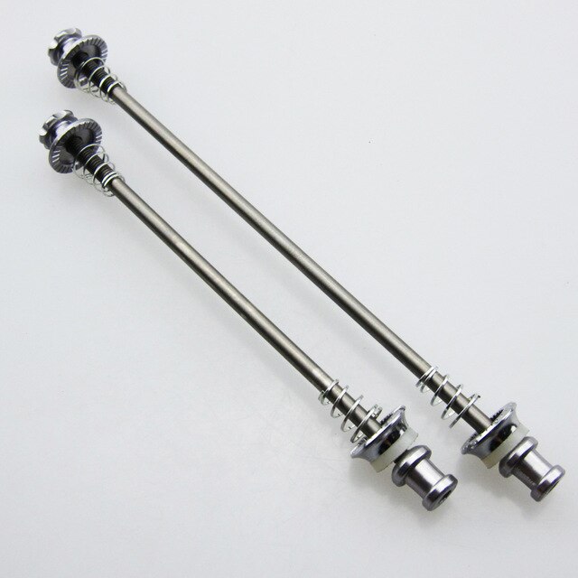 Cykel hjulnav spyd quick release bolt qr mtb landevejscykel titanium cykel quick release for 100 bag 130/135mm hjul nav: 13 lysegrå