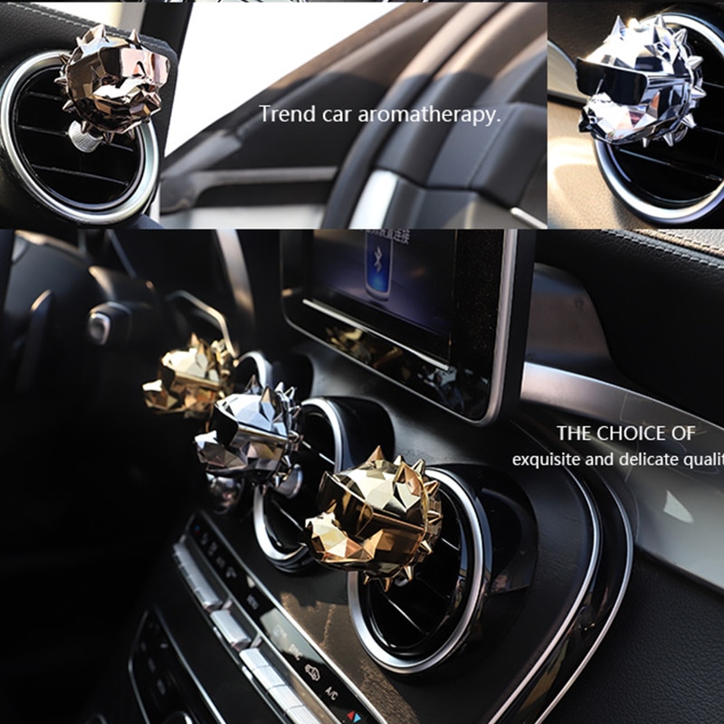 Fragancia Bulldog Debull ambientador de coche imán sólido Perfume Auto olor difusor Mini Aroma aire refresca accesorios de coche
