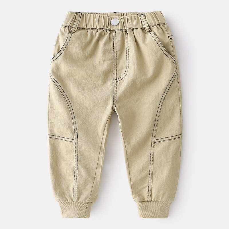 Crianças calças casuais primavera 2021 meninos calças esportivas leggings calças cor sólida crianças vestir