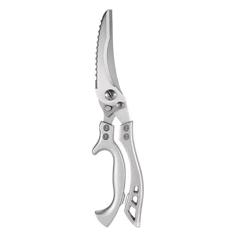 Powerful Chicken Bone Scissors Chicken Duck Fish Cutter Shears 4Cr13 Stainless Steel Scissors Scale Clean Cooking Scissors Knife