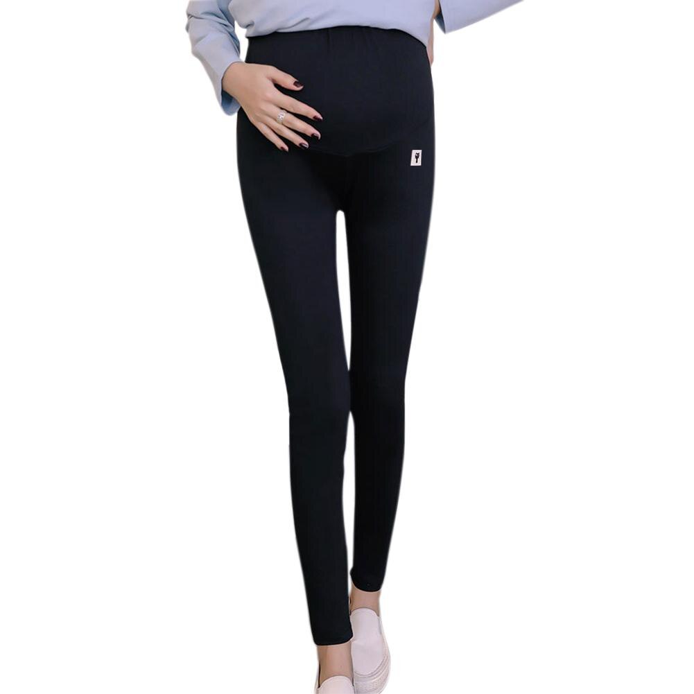 Kidlove söt kattunge mönster buken stöd leggings byxor för gravid kvinna