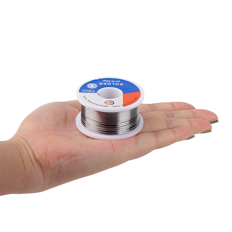 Jcd lodning tin tråd blyfri 50g 0.6mm 0.8mm 1.0mm 1.2mm 1.5mm svejsning tin bly tråd smelte kolofonium kerne lodde rulle flux bga