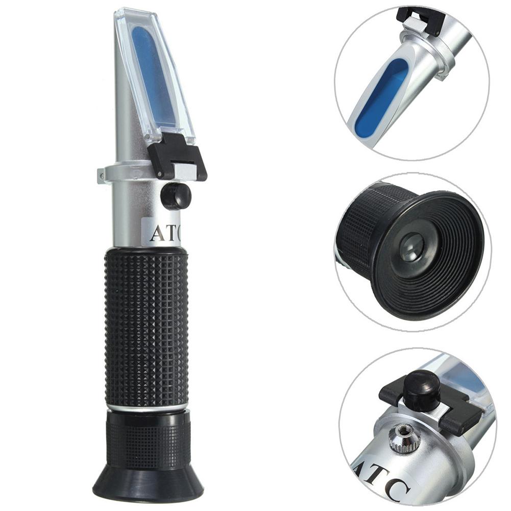 4 in 1 ATC Refractometer Antifreeze Coolant Tester Engine Fluid Propylene Ethylene Glycol Detector Car Clean Battery Test