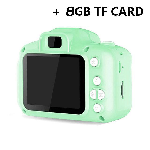 Kinderen Camera Mini Sd Video Smart Schieten Digitale Camera + 8Gb Geheugenkaart": green