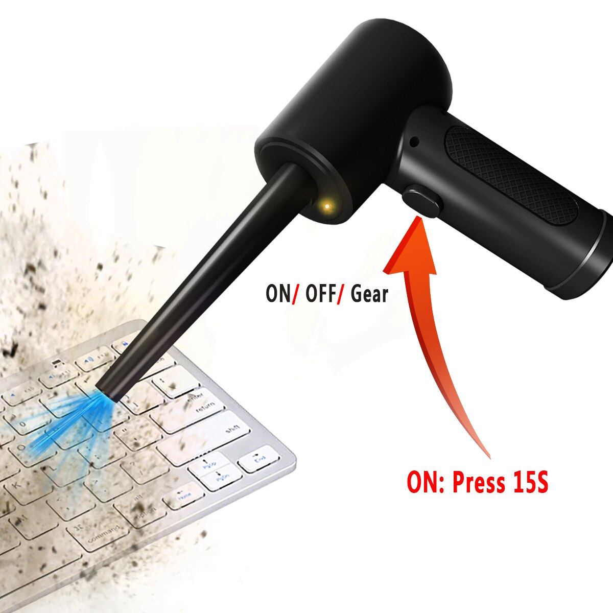 Electric Air Duster Chargeable,Compressed Air Cans USB,Cordless Air blower Cleaning Dust,Laptop Cleaner, Computer PC canned air