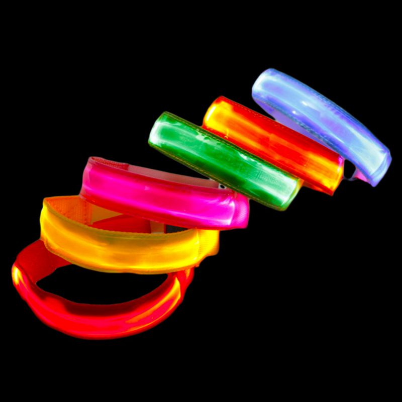 Multicolor Light Flash Bracelet Luminous LED Lights Bracelet Flash Wrist Luminous Sports Equipment