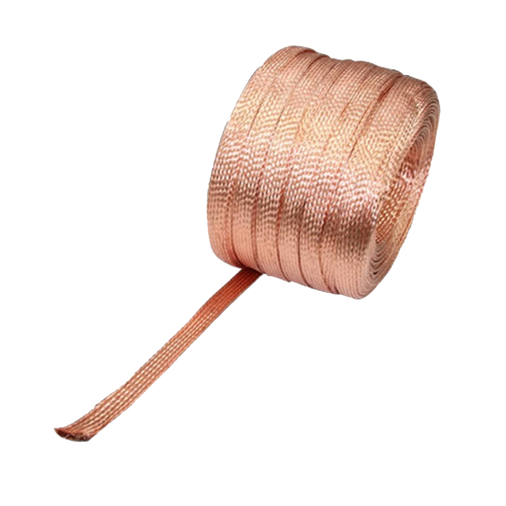 1m 2.5 kvadrat  to 185 kvadrat bredd 6mm-60mm tjocklek 1.5mm-10mm koppar flätad koppar ledande tejp koppar anslutningstråd