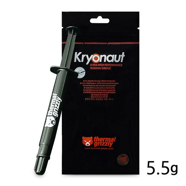 Thermal Grizzly Kryonaut 12.5W/mk CPU/GPU Cmputer Radiator AMD Intel Processor Silicone Grease Thermal Paste 1g/5.5g/11g: 5.5g
