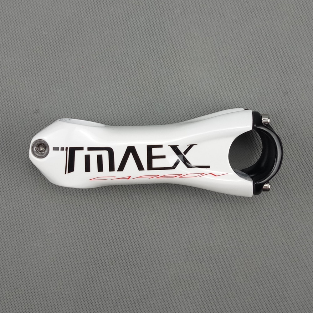 Tmaex T8000 Wit Glossy Carbon Fiber Mtb Stuurpen 31.8Mm Road Fiets Carbon Stuurpen Fietsen Stuur 10 Graden