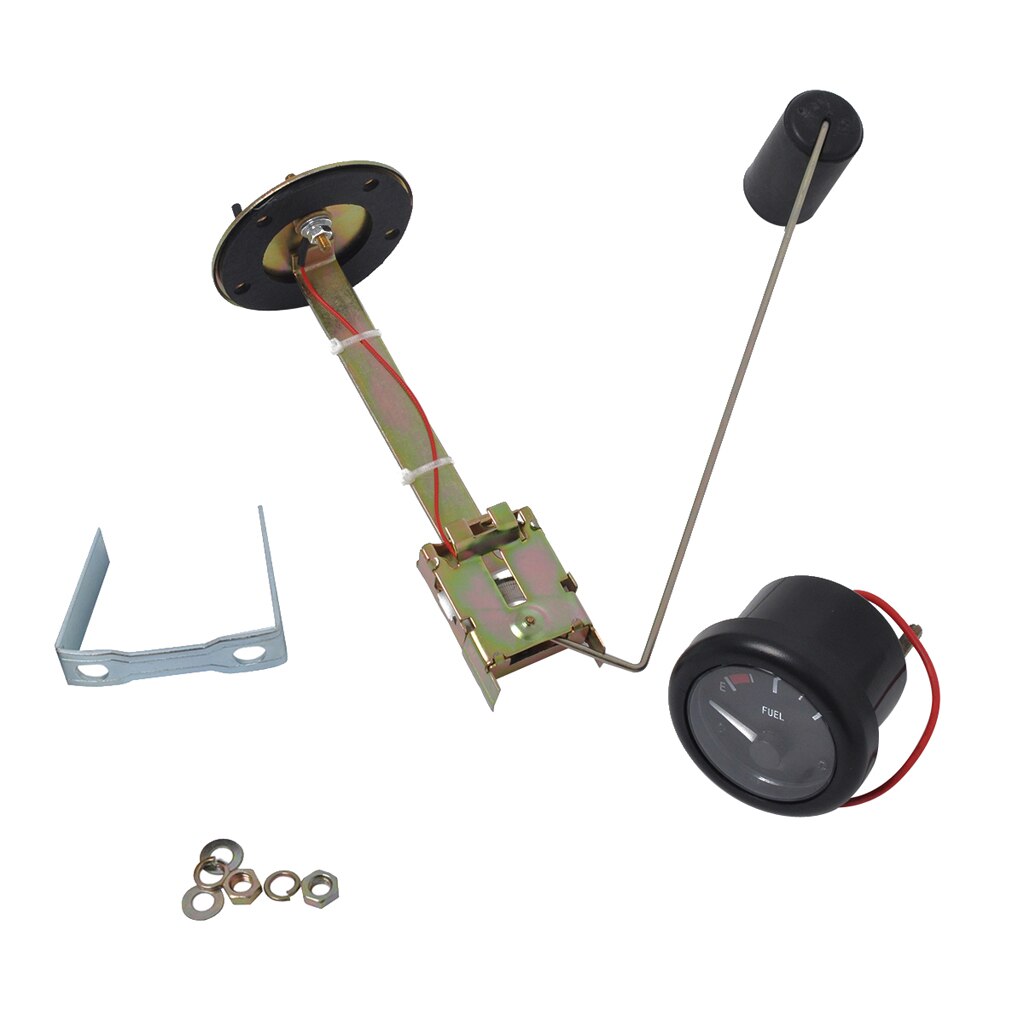 12v 52mm 2 " e -1/2- f indikator för nivåmätare för oljetank för marin båt