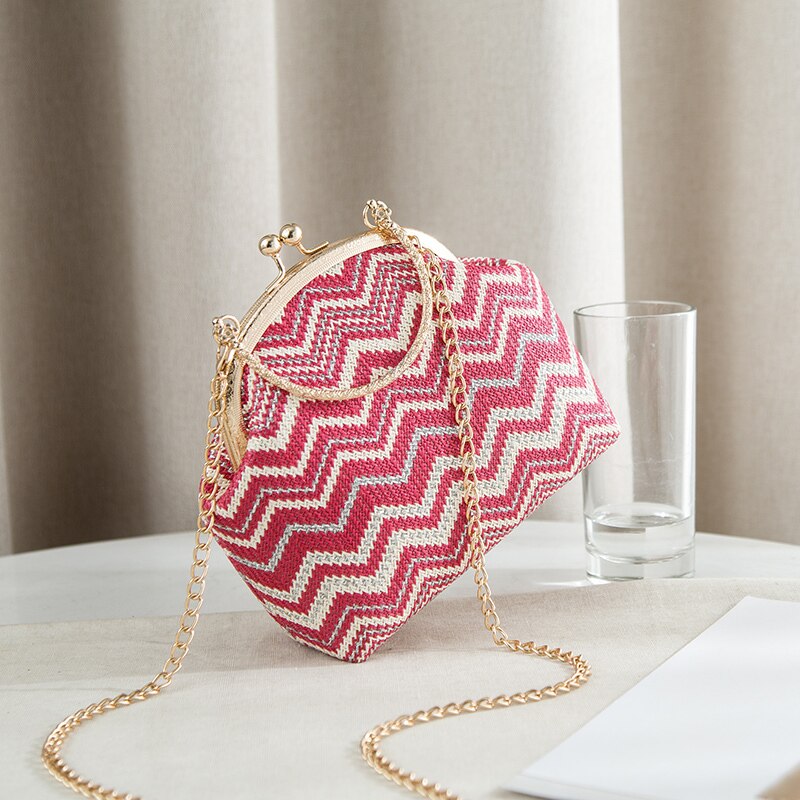 YBYT nacional paja bandolera para mujeres bolsos de lujo Bolsos De Mujer patchwork mujer cadena bolso de hombro