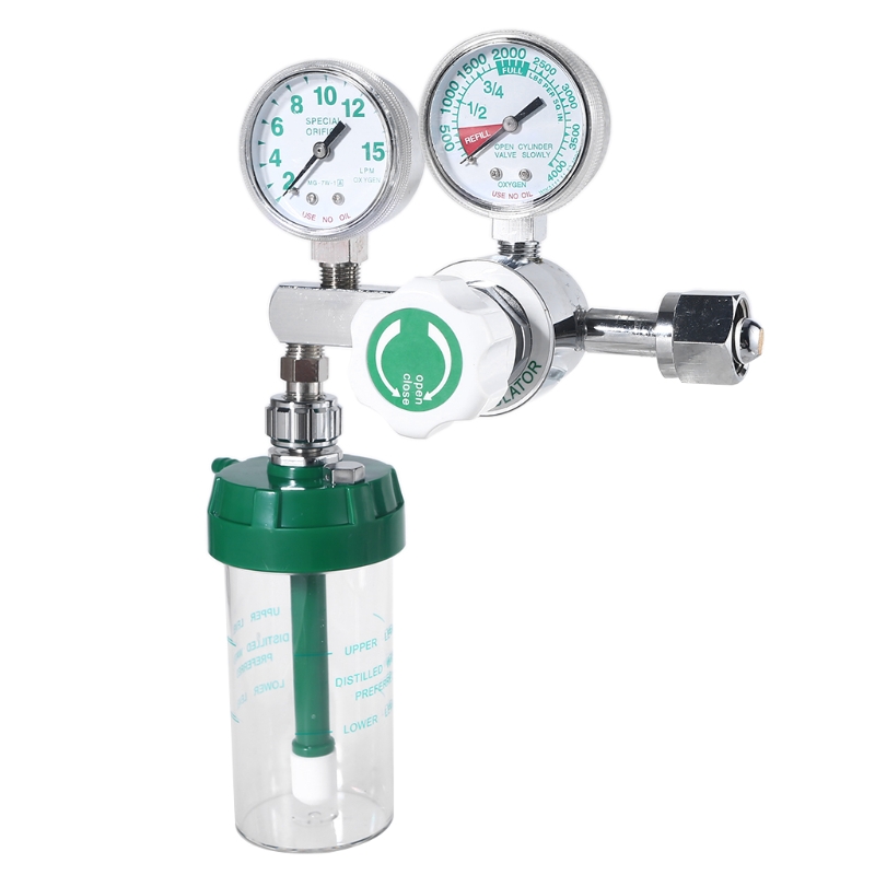 CGA540 Oxygen Pressure Regulator O2 Pressure Reducing Va-lve Oxygen Cylinder Me-dical Pressure Regulator With Flowmeter