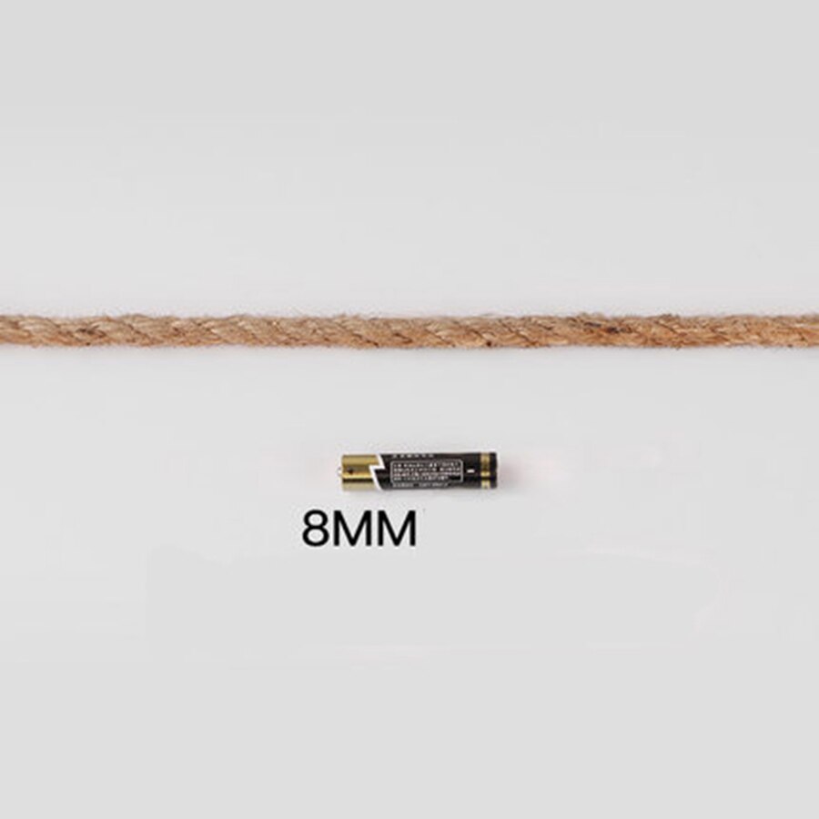 10M 50M 200M 400M Hennep Jute Cord Diy/Decoratieve Handgemaakte Twisted Touw Accessoire Voor Papier crafting Verpakking Doos Lijn: 8mm 10m