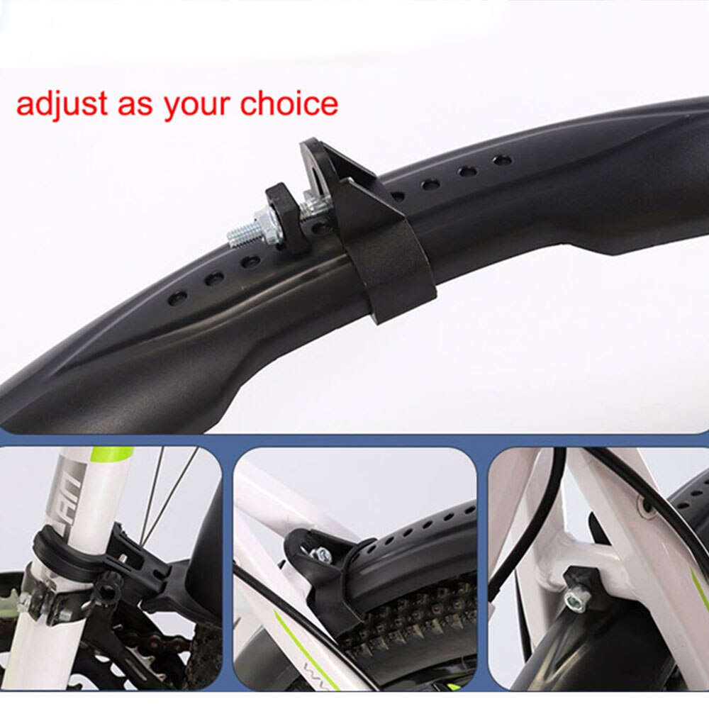 Bike Mudguard Wings Road Mountain Bicycle Front Rear Fender Cycling Fender Set Mud Flaps on Bicycle Front / Rear Mudguards