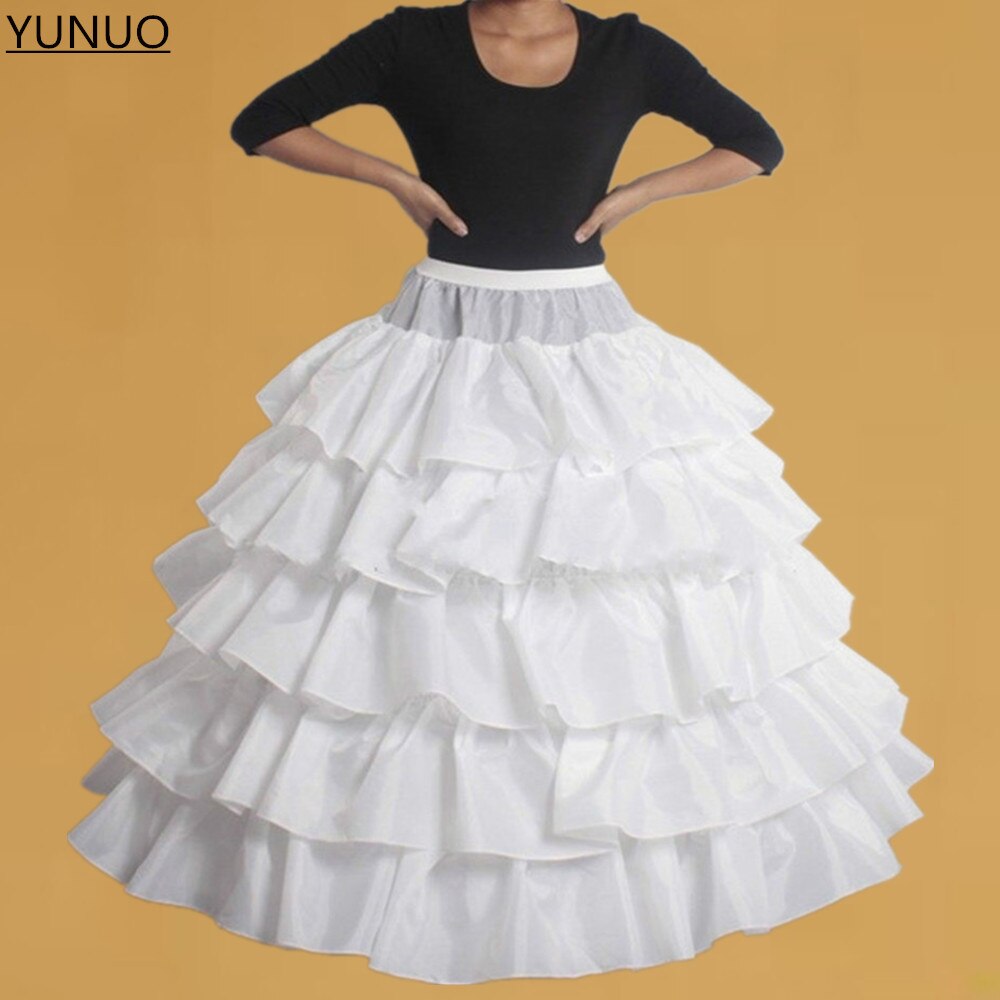 YUNUO Braut Band Felsen Hochzeit Petticoat Zubehör Krinoline Unterhose Weiß: 15