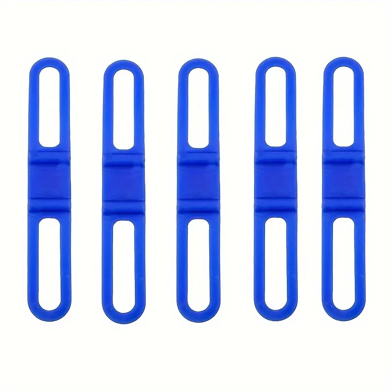 Correa de silicona para luz de bicicleta, manillar de bicicleta, soporte para linterna, correa de alta elasticidad, soporte de luz multiusos, corbata fija: Verde