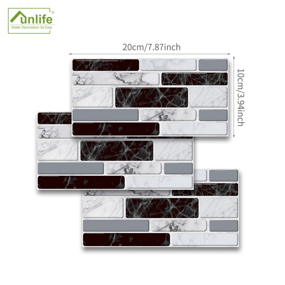 American Black And White Floor Stickers Marble Wallpapers Bathroom Wall Sticker DIY House Renovation Decals Wall Ground Decor