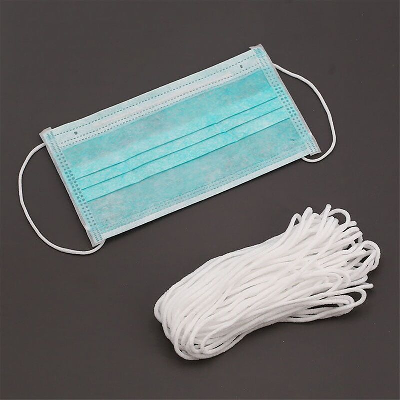 1M-1000M White Black Elastic Band goma elastica Rubber Band Elastic Band DIY Clothing Craft elastique couture For mask costura