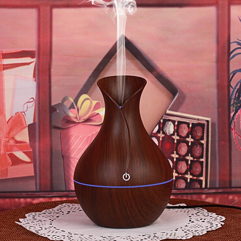 Diffuseur d'arômes ultrasonique usb, humidificateur à brume fraîche, purificateur d'air pour bureau et maison avec veilleuse led à 7 couleurs changeantes