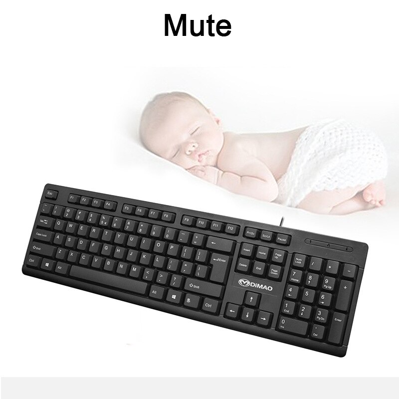 Mute Keyboard and Mouse Gaming Office Keyboard Mice Wired PC Gamer USB Silent Game Mause Ergonomics Gaming Mouse Keyboard Gamer