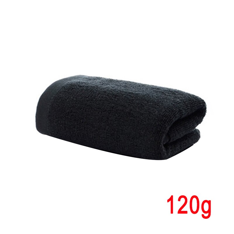 Sort badehåndklæde rent bomulds blødt håndklæde til badeværelse hotel maskinvaskbar ksi 999: 120g håndklæder