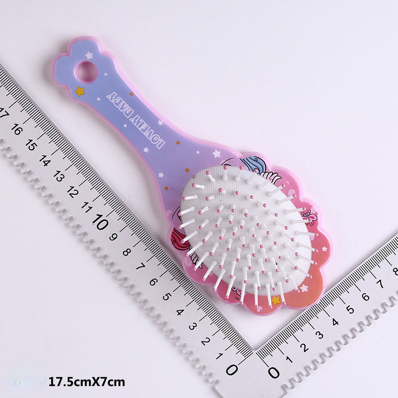 Brosse à cheveux Anti-nœud pour enfants, peigne de Massage à coussin d&#39;air licorne de dessin animé mignon, peigne de coiffure pour enfants, brosse à cheveux pour bébé