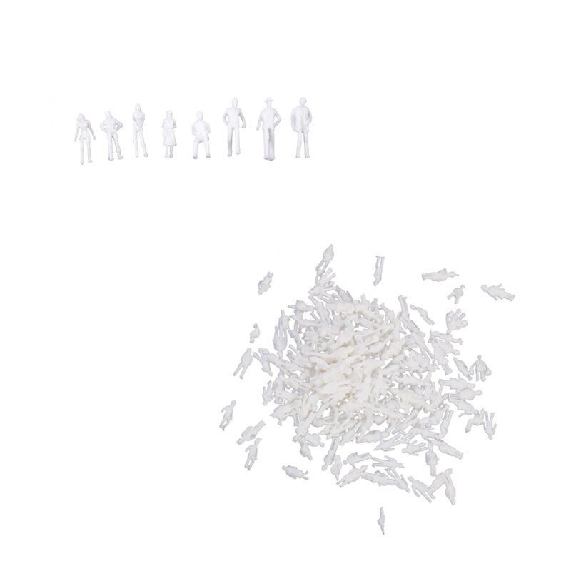 Personne modèle: 200 pièces, échelle 1: 75, personne de construction de Train pour aménagement et 100 pièces, échelle 1: 100, Style blanc assorti
