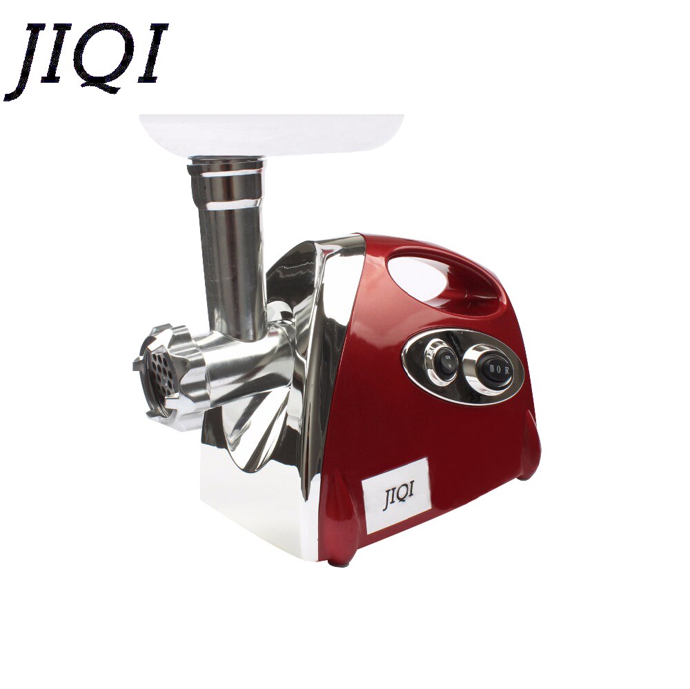 JIQI Multifunction Electric Meat Grinder Mincer filler Sausage Filling Maker Machine stuffer vegetables Slicer Cutter 110V 220V