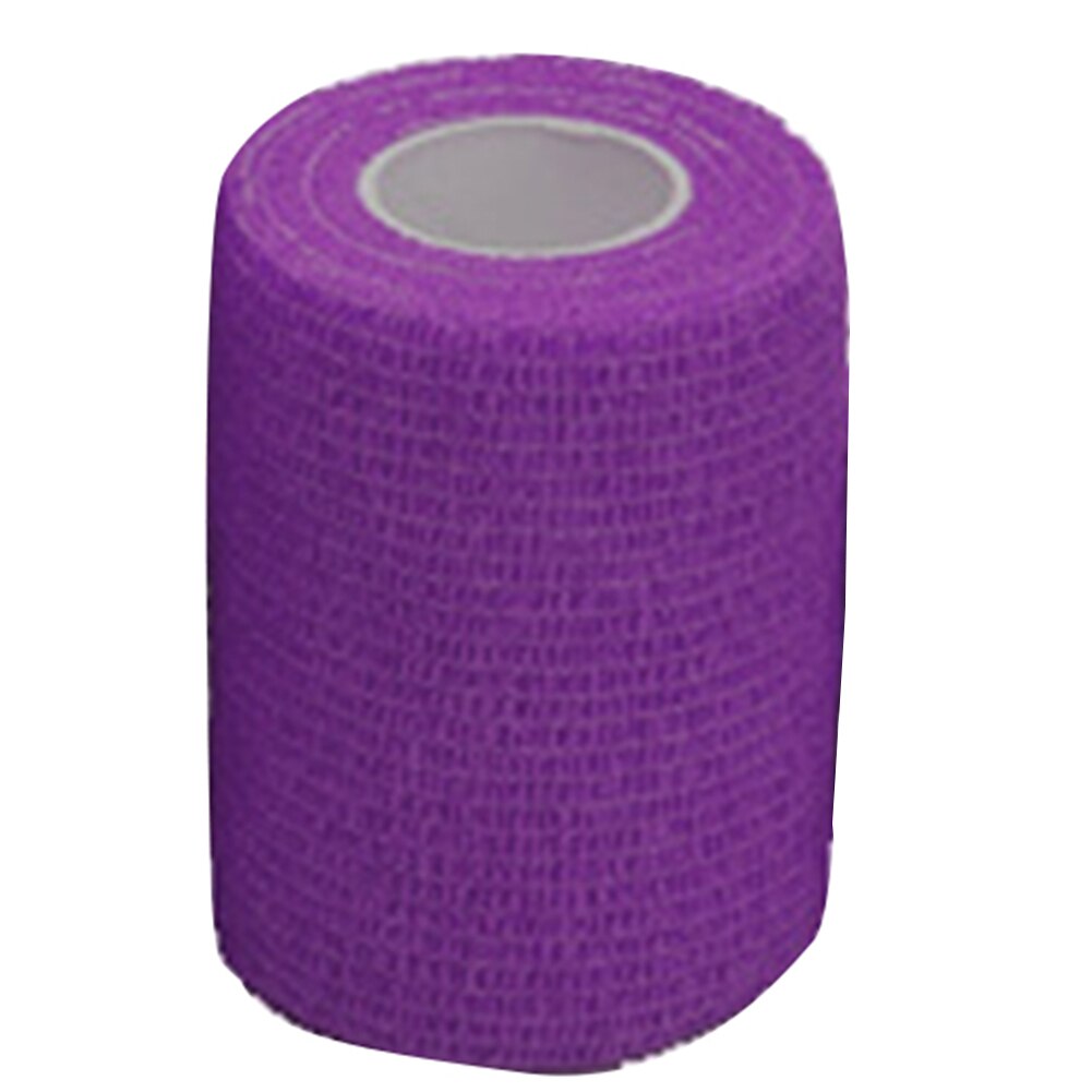 3 stk selvklæbende atletisk vægtløftning åndbar belastning tommelfinger sportstape skade muskler bandage pleje beskyttelse smertelindring: Lilla / L