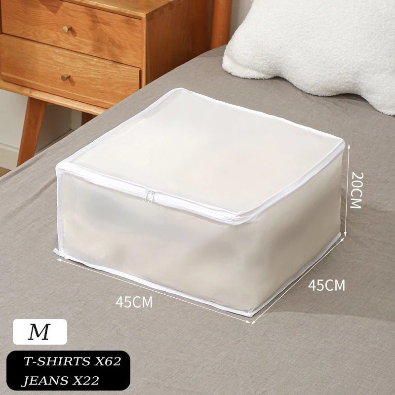 Underbed Storage Bag Foldable Quilt Bag Wardrobe Clothes Storage Box Dustproof Organizer Large Capacity Quilt Storage Bag: XXL / light yellow