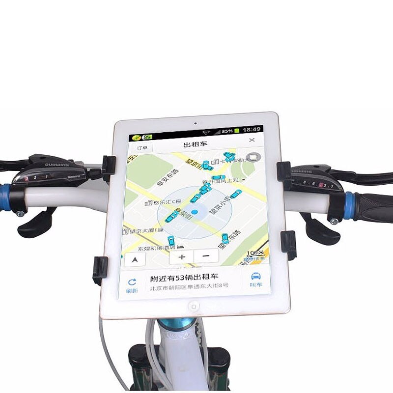 Staffa di montaggio universale per bici supporto per Tablet PC per Tablet supporto in lega di alluminio supporto GPS rotante a 360 gradi per PC da 7-10.1 pollici