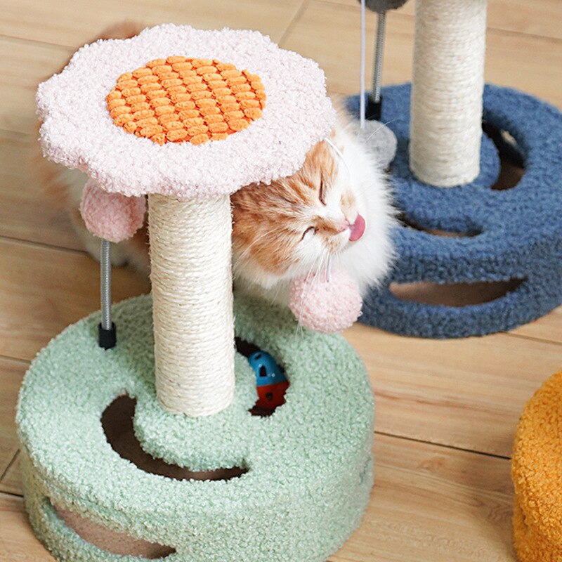 2022 Cat Scraper Sisal Scratcher With a House Claw Sharpener Supplies for Cats Scrapers Offer Cat Scratching Post Toys Pet Home