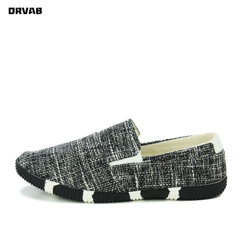 Andningsbara sommarskor herr linne hampa slip-on kör mockasin mjuk bekväma herr sneakers halkfria loafers herr skor casual