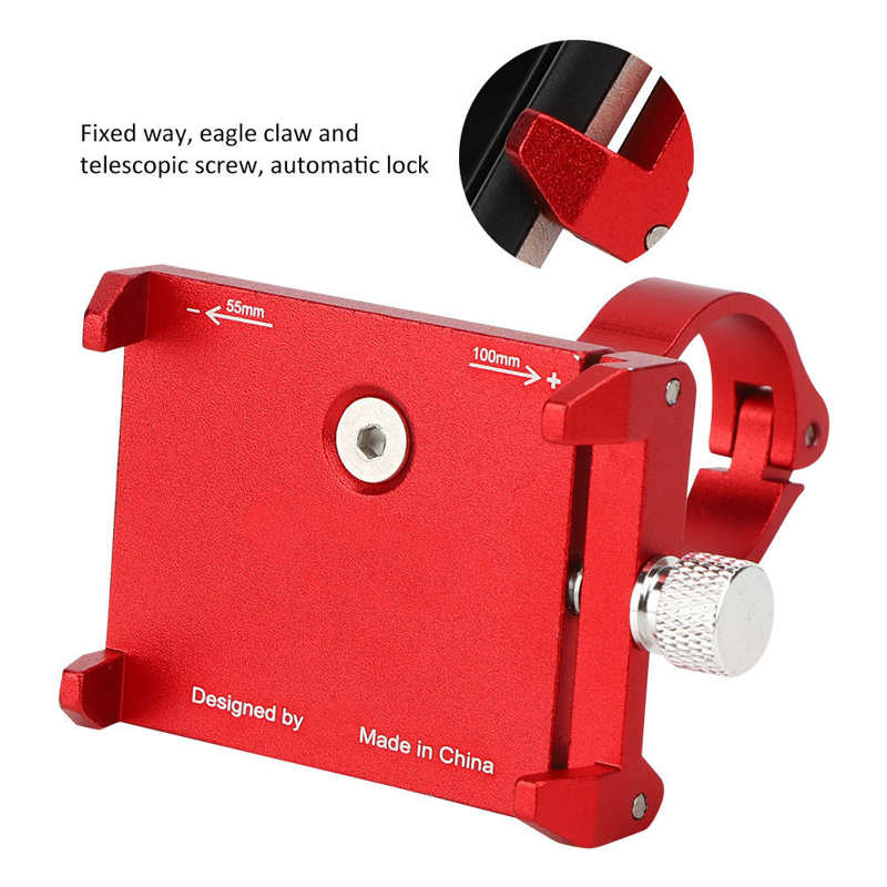 Aluminium Telefoon Beugel Zwart/Rood/Kleur Smart Telefoon Beugel Motorfiets Telefoon Stand Voor Mountainbikes Road Voertuigen