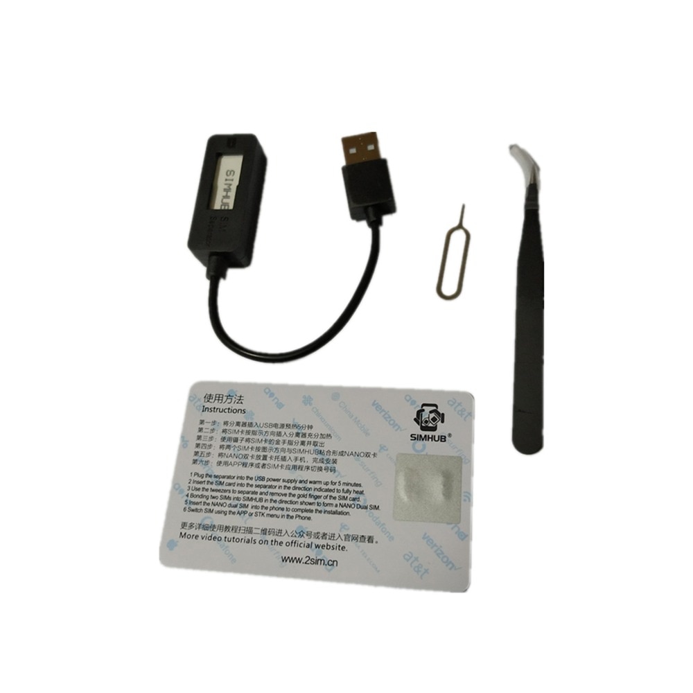 Dubbele SIM HUB Dual Sim-kaart Adapter voor iphone 5 6 7 P 8 Xs max Gebruik Twee Nano-SIM