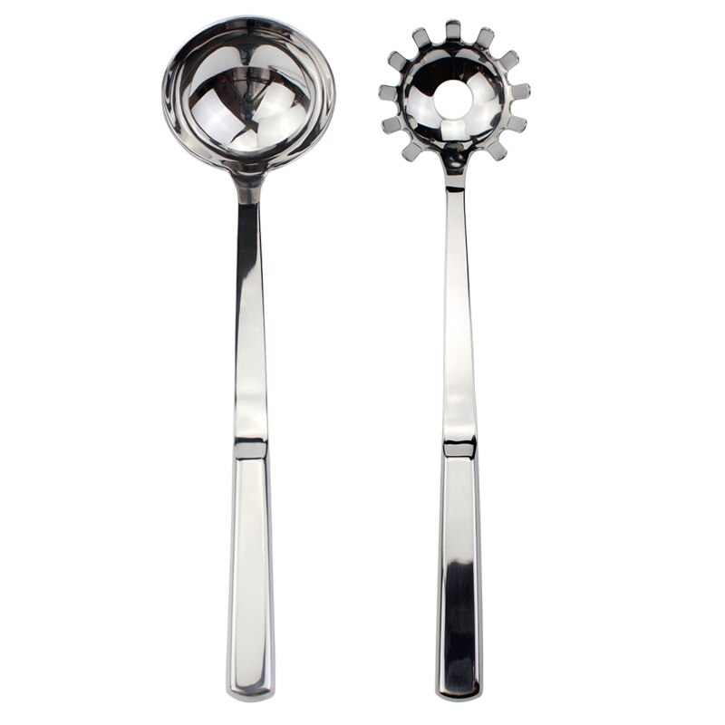 Ustensile de cuisine en acier inoxydable 18/8, poignée souple, poli miroir parfait, ustensile de cuisine, louche/spatule/écumoire: 3036 Set 3