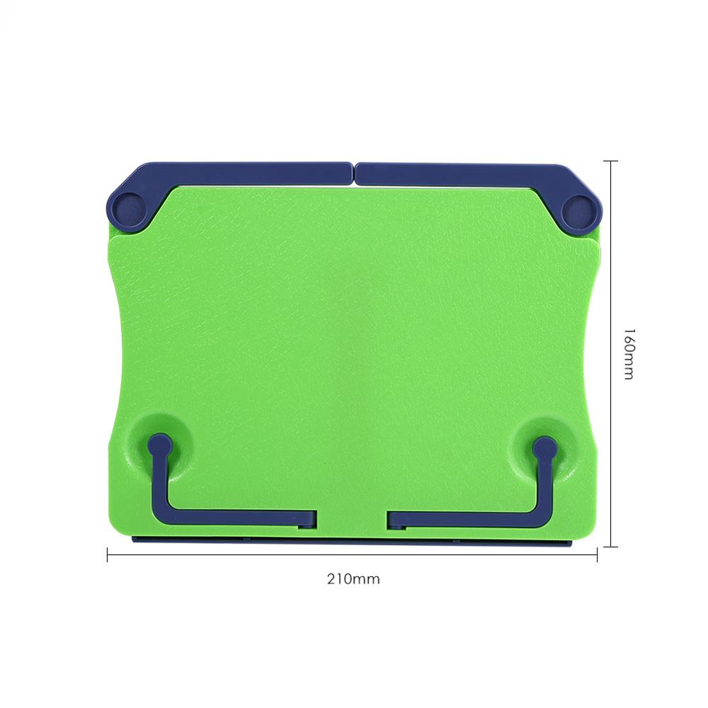 Portable Reading Stand Books Document Recipe Shelf Folding Cookbook Tablet Holder Organizer Rest Rack Office School Supplies: Green