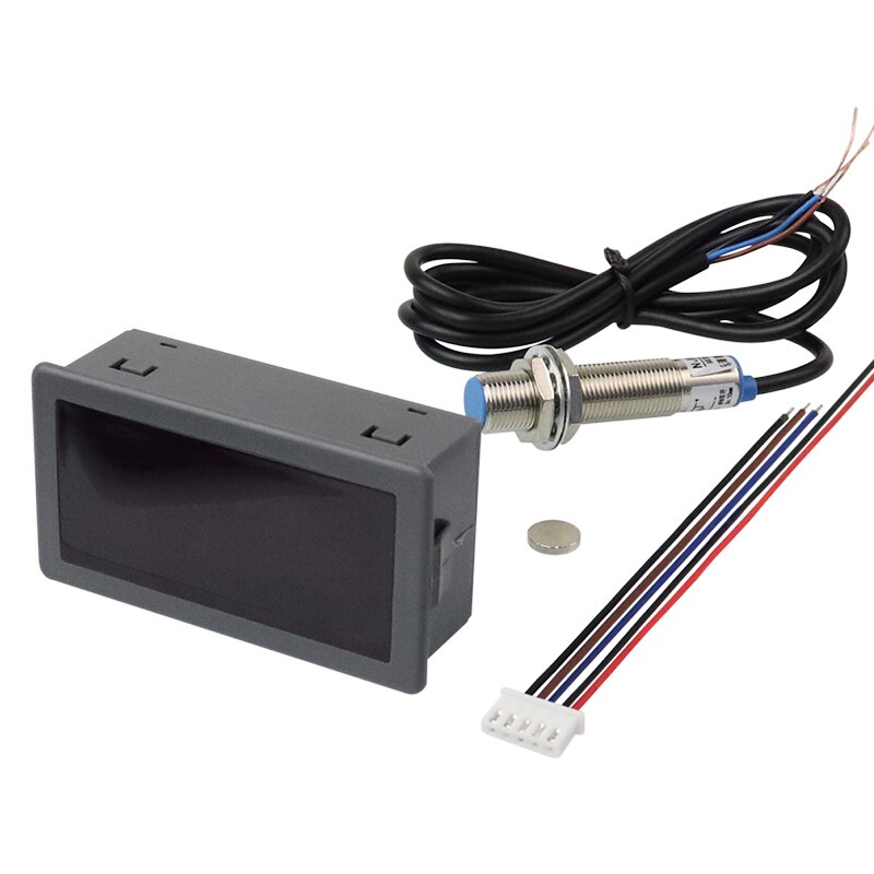 4Bit Digital LED Tachometer Motor RPM Speed Meter+Hall Switch Sensor motor speedometer counter tachometer