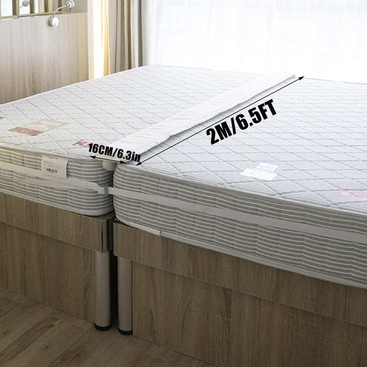 2m sengs bromadrasstik tvilling til konge-omformersæt metal sengespalt fyldstof to enkelt madrasstik til hjemme hotel