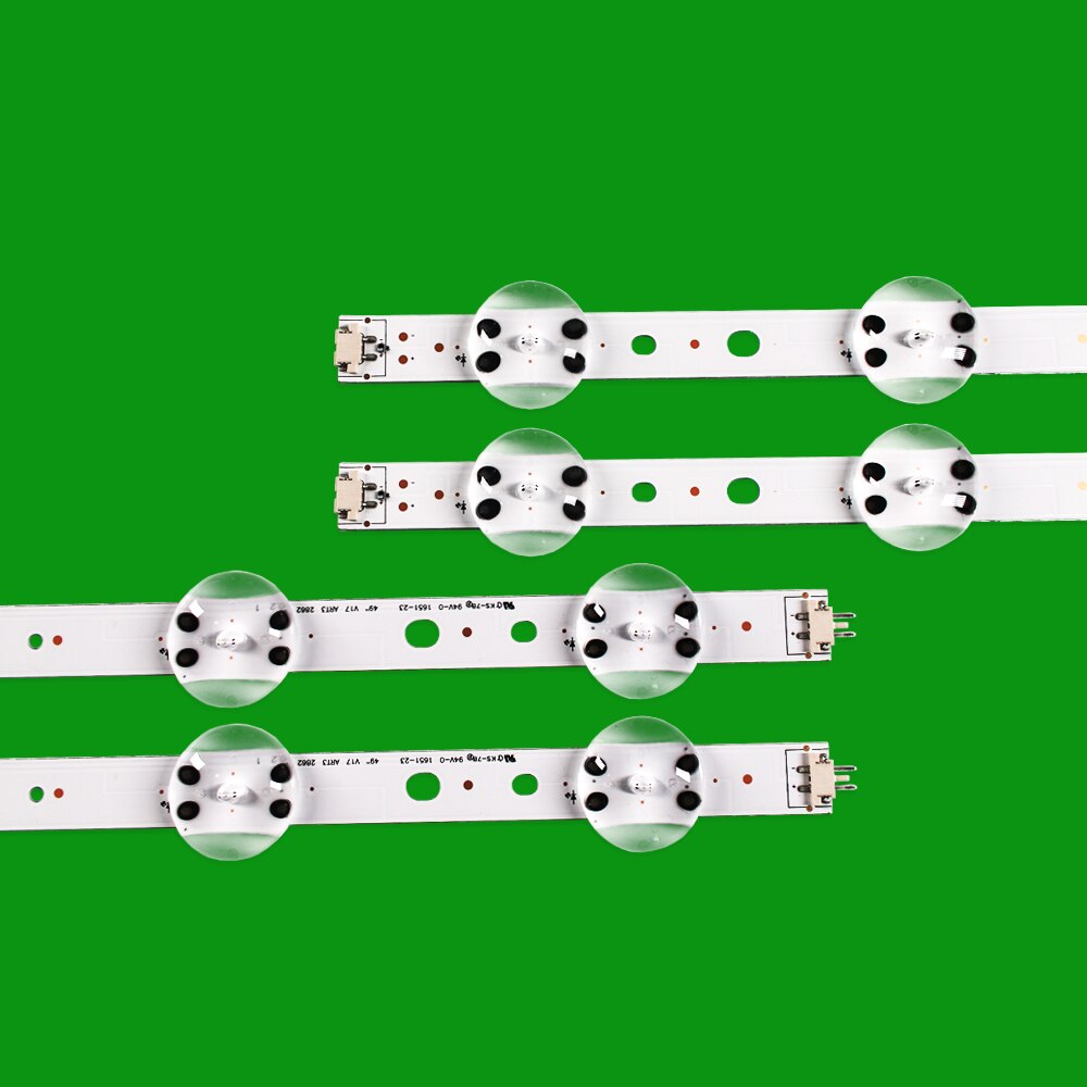 4pcs striscia di Retroilluminazione A LED Per LG 49 ''TV 6916L-2862A 6916L-2863A V17 49 R1 + L1 ART3 49UJ670V-ZD 49UJ651V LC490DGG(FK)(MD)